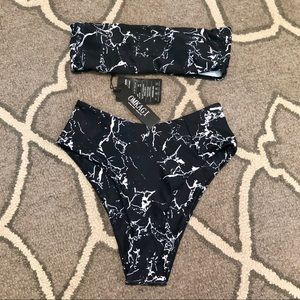 Strapless Seamless High-waisted Bikini